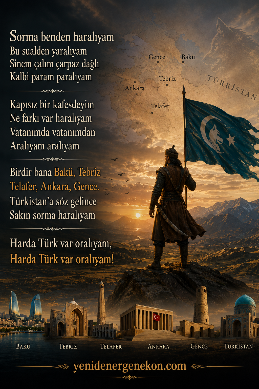 Harda Türk var oralıyam