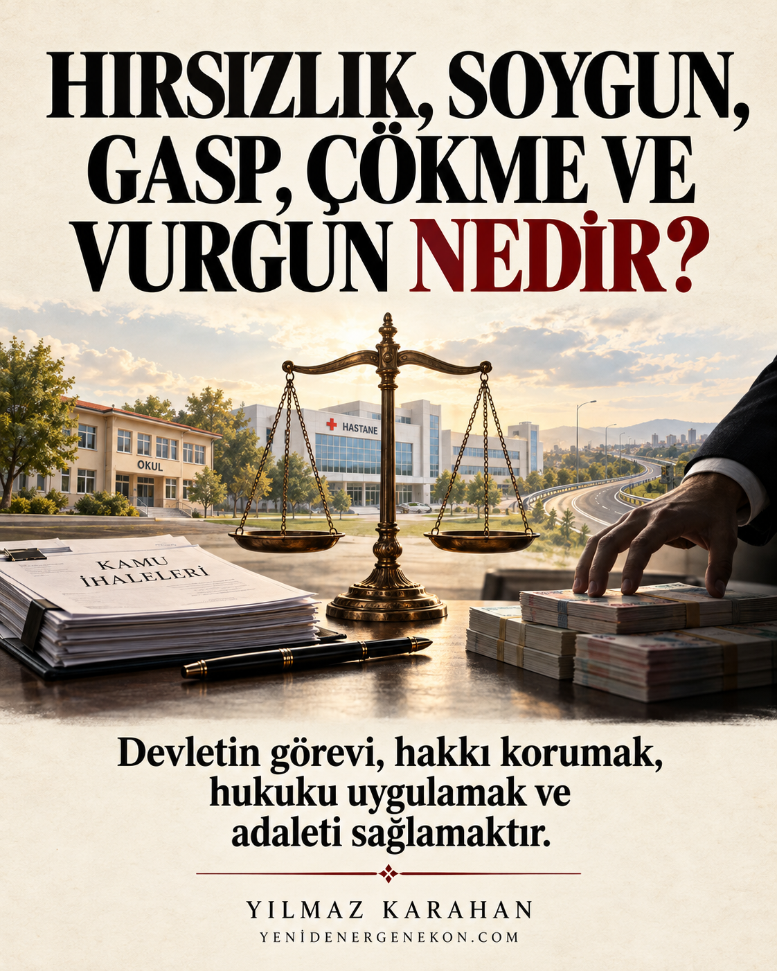 Hırsızlık, Soygun, Gasp, Çökme ve Vurgun Nedir?