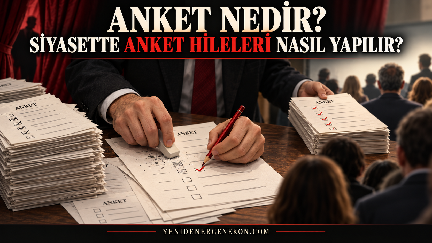 Anket Nedir, Siyasette Anket Hileleri Nasıl Yapılır?
